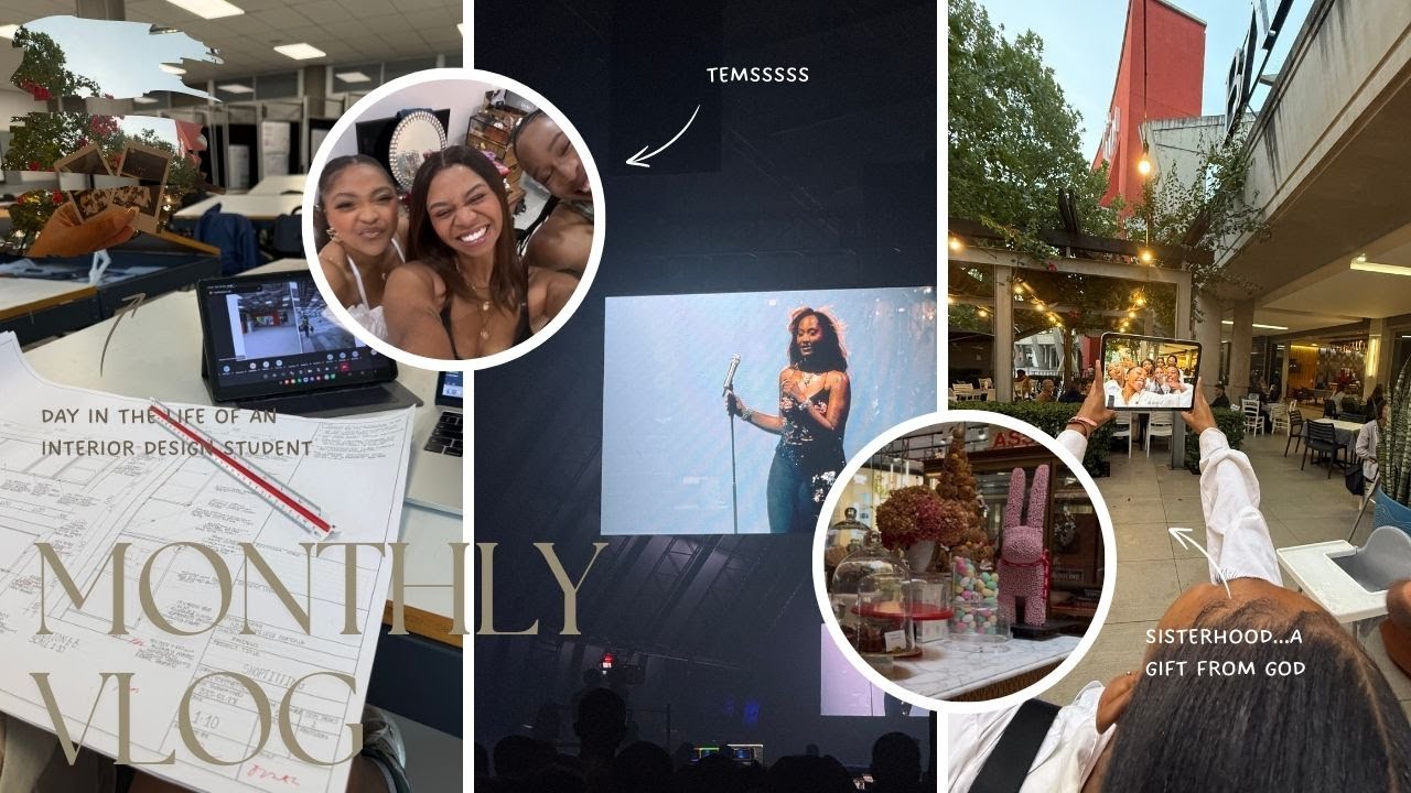 #monthlyvlog  VLOG | LIVE RECORDING PREPS| TEMSSS| LIFE OF AN INTERIOR DESIGN STUDENT
