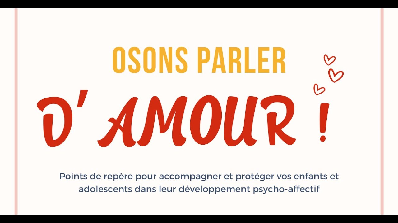 Osons parler d'amour - Pr&eacute;sentation de l'ouvrage collectif de l'ASBL Coeur-aCCord