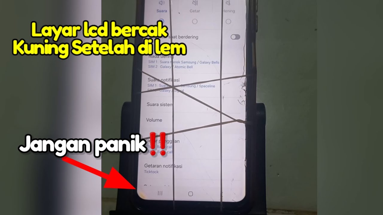 Layar lcd bercak kuning setelah di lem || Jangan panik Solusinya mudah