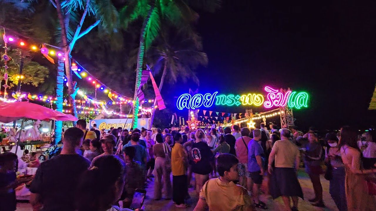 Loy krathong festival at Phuket, November 2023