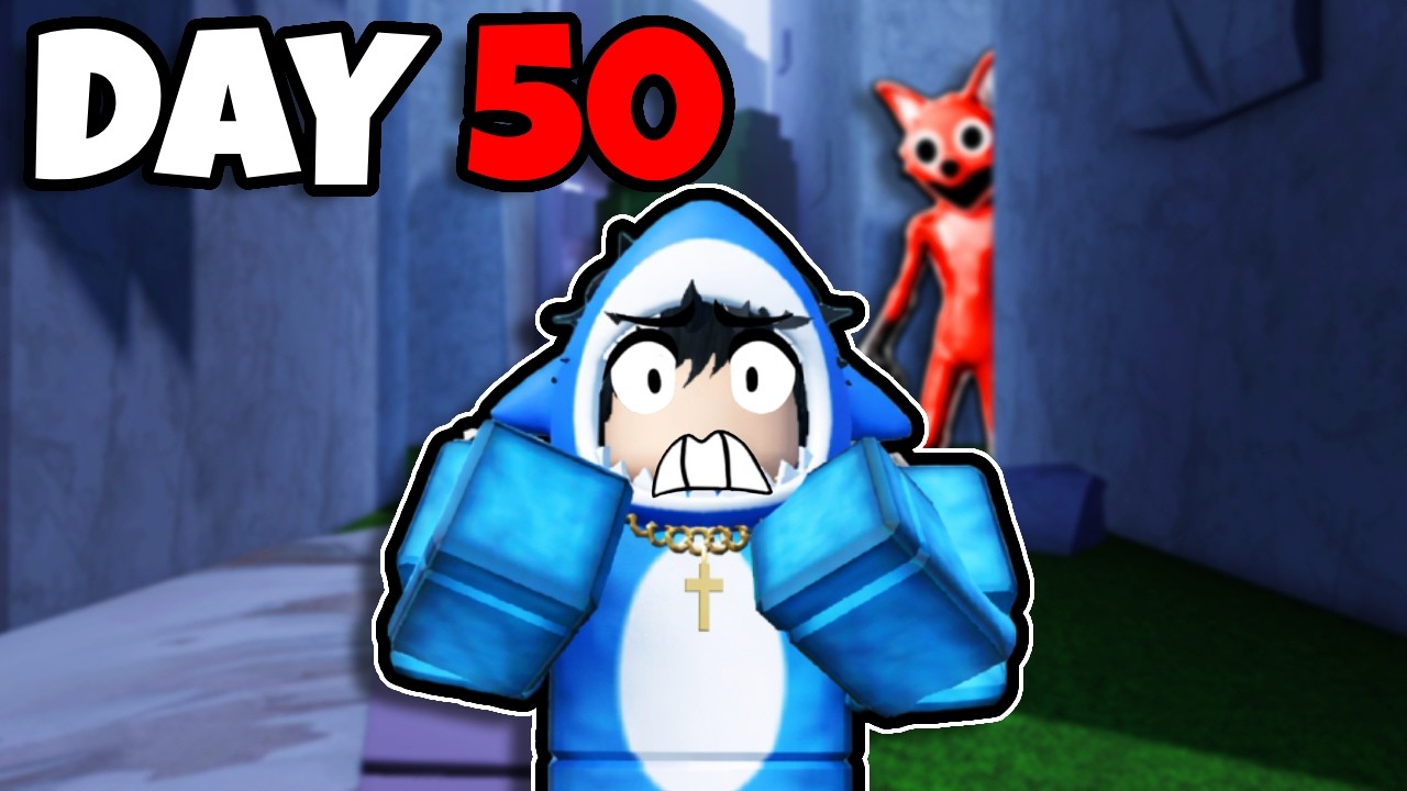 I Survived 50 DAYS in a Roblox MAZE…