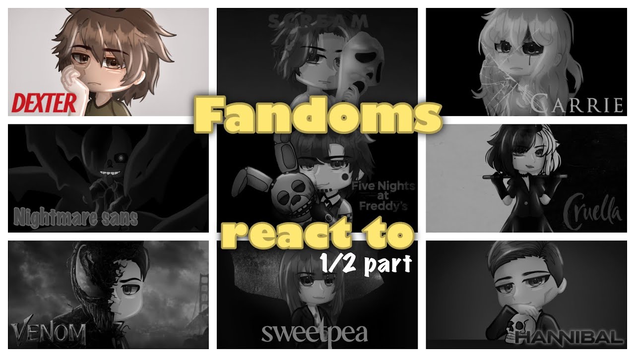 Fandoms react to EACH OTHER || Dexter Morgan || part 2.5/9 || 2X || Gacha React