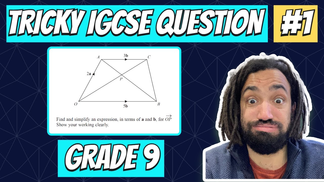 Can you solve this hard Vectors GCSE Maths question?