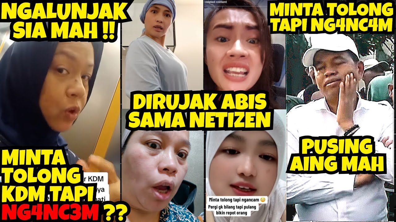 TKW NGELUNJAK⁉️Gak Bisa Pulang, Minta Tolong KDM Tapi NG4NC3M⁉️Minta 1 Miliar ke Prabowo⁉️