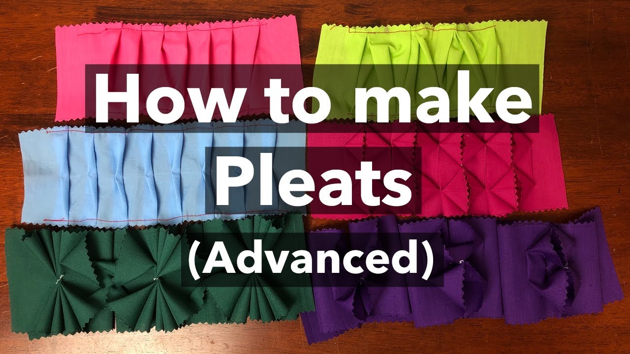 How to make Pleats - Advanced (Tutorial) / Easy Fabric Manipulation Techniques to make Pleated Trim