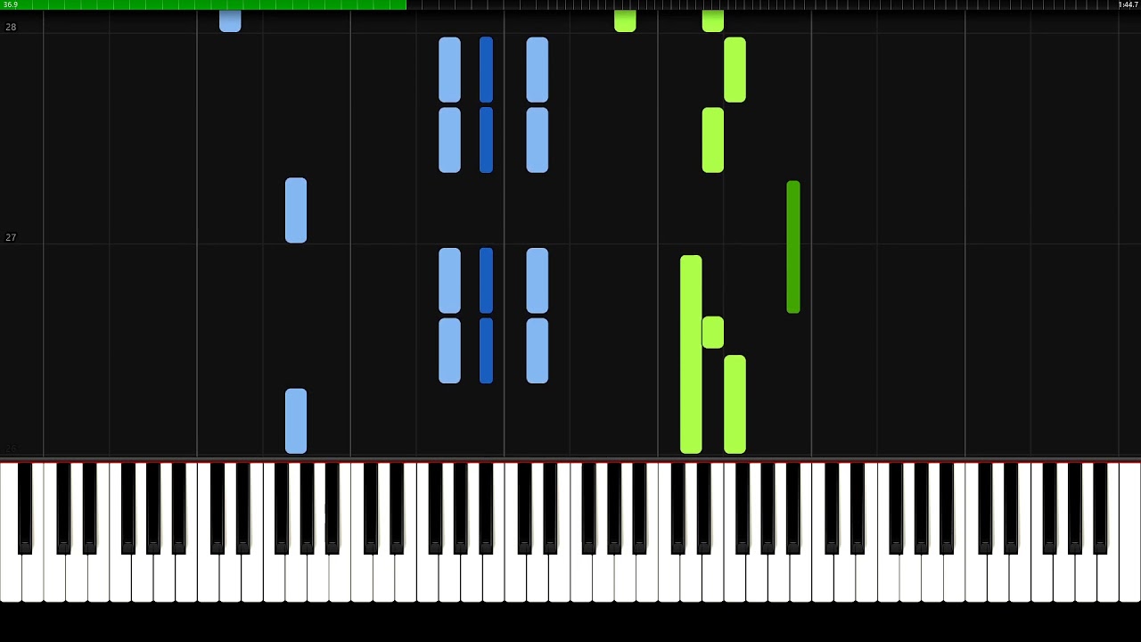 Dark Eyes (Очи чёрные) - Russian Folk Song | Piano Tutorial | Synthesia | How to play