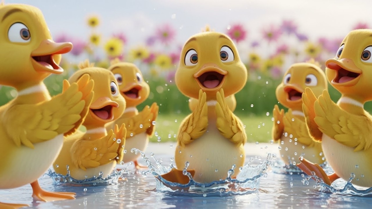 Танцующие утята в луже 🦆💦🎵 | Мультфильм для детей и весёлые приключения