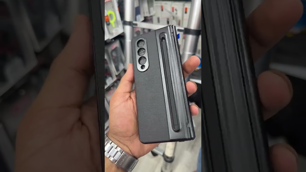 Premium Leather Case for Samsung Galaxy Z Fold 6/5/4 with S Pen Slot & Hinge Protection