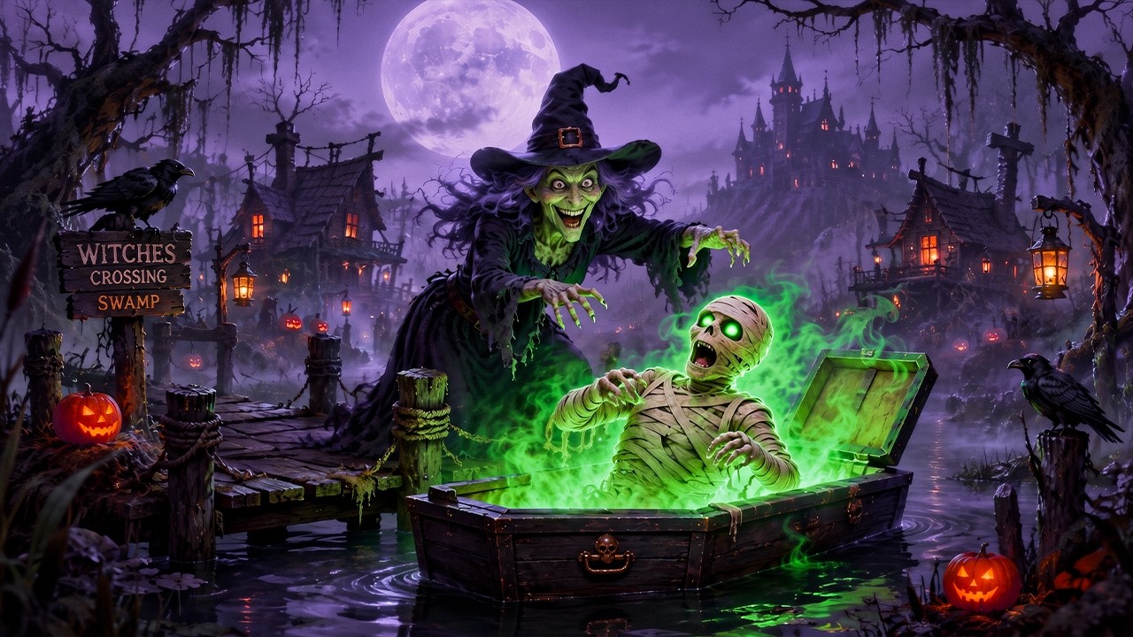 Best Halloween Music 2026 🎃 Witch Awakens a Mummy in the Haunted Swamp 👻 Halloween Background Music