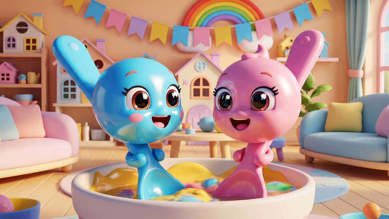 Four Little Toy Spoons Stir Stir Stir | Fun Kitchen & Cooking Song for Kids