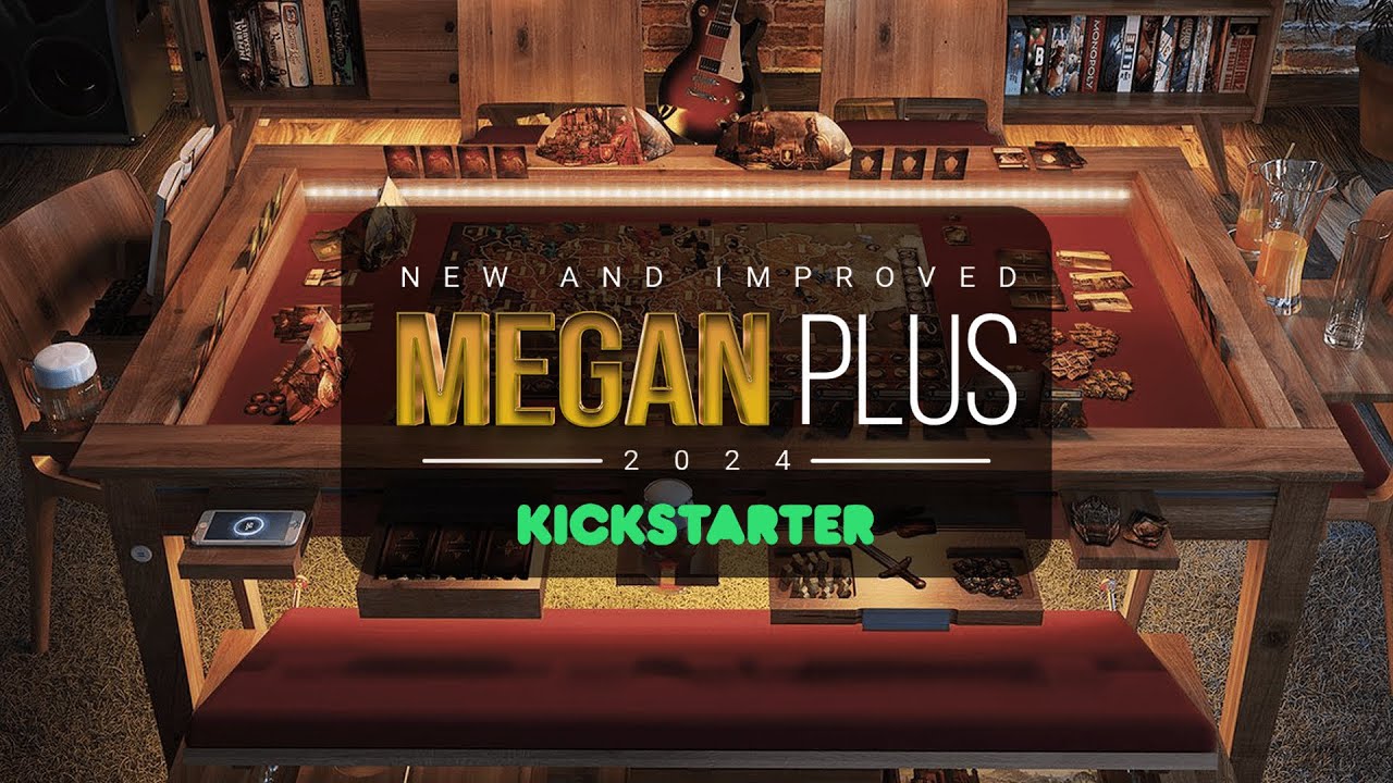 The Megan Plus - Board Game Table by Geeknson || Kickstarter Video