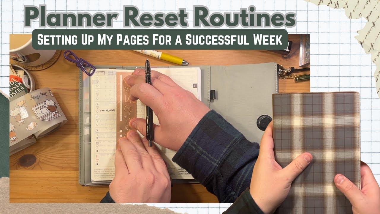 Подготовка блокнотов к неделе | Hobonichi Cousin & Weeks