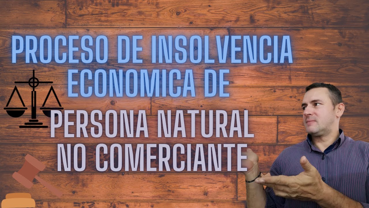Proceso de INSOLVENCIA ECONOMICA para Personal NATURAL no Comerciante