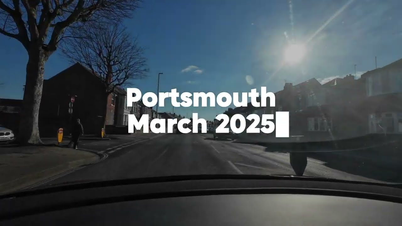 City Drives - Portsmouth, UK - March 2025 (4K)