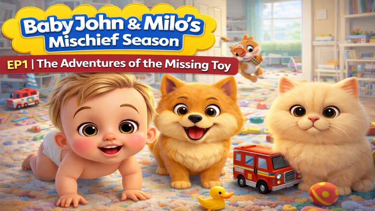Baby John & Milo’s Mischief Season – EP1: The Adventures of the Missing Toy. #BabyJohn #MiloTheDog