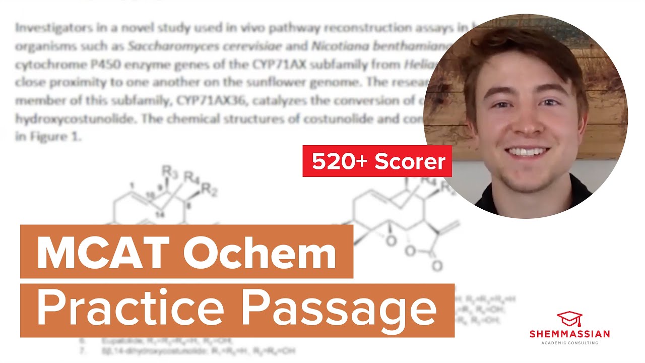 MCAT Ochem Passage Walkthrough w/ a 99th Percentile Scorer
