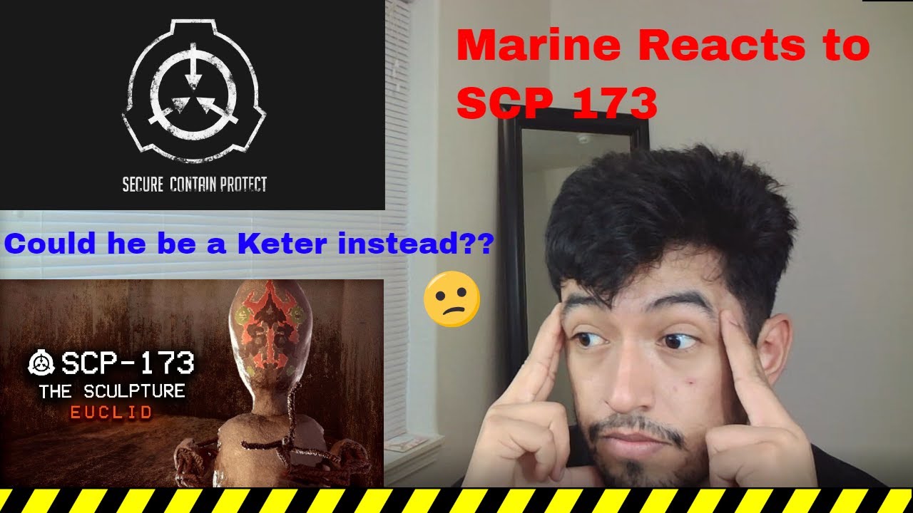 Marine Reacts to SCP 173-The Sculpture (By TheVolgun)
