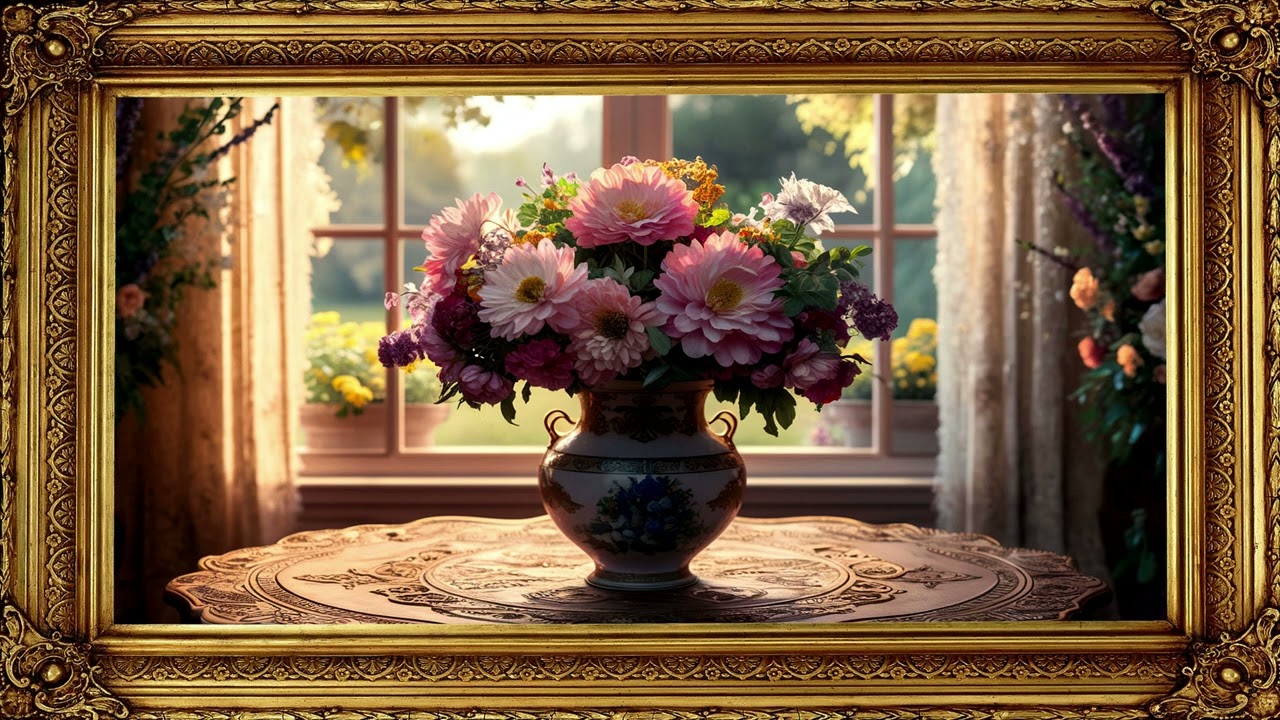 FRAME TV ART FLOWERS 3 HOURS / ÇERÇEVE TV SANATI ÇİÇEKLER 3 SAAT