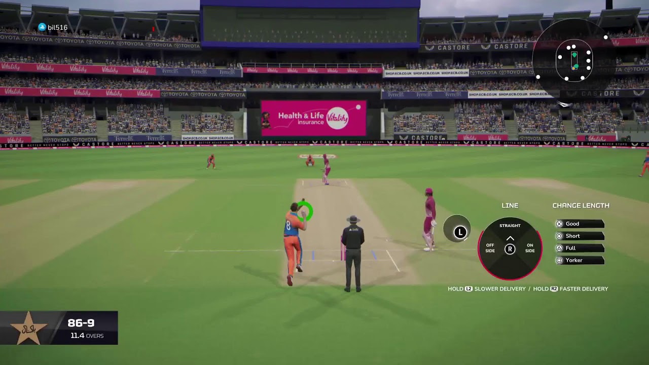 Playing Cricket26 Tag Team vs Bil