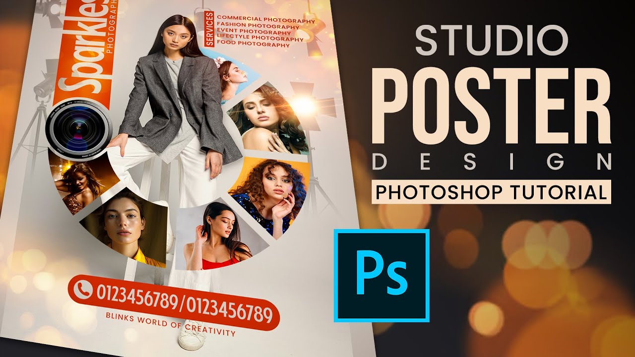 Studio Poster Design in Photoshop | Professional Poster Tutorial