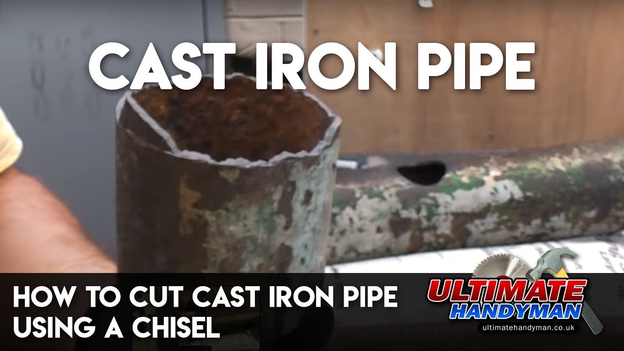 How to cut cast iron pipe using a chisel