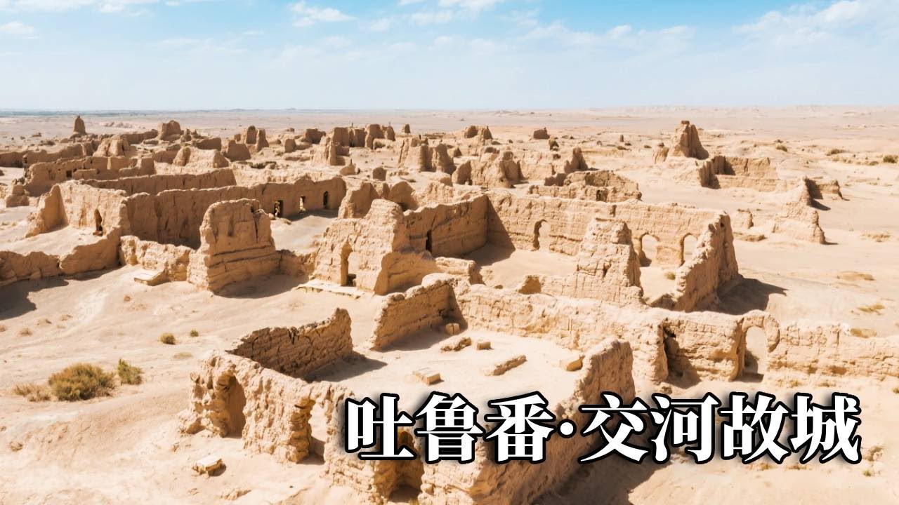 吐鲁番之旅——交河故城，两千多年的丝绸之路重镇，生生挖出的一座城市！【行走世界的北京老刘】