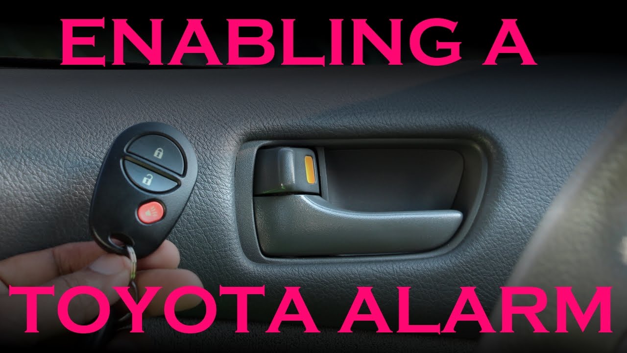 Enabling a Toyota Security System on Base Model Cars