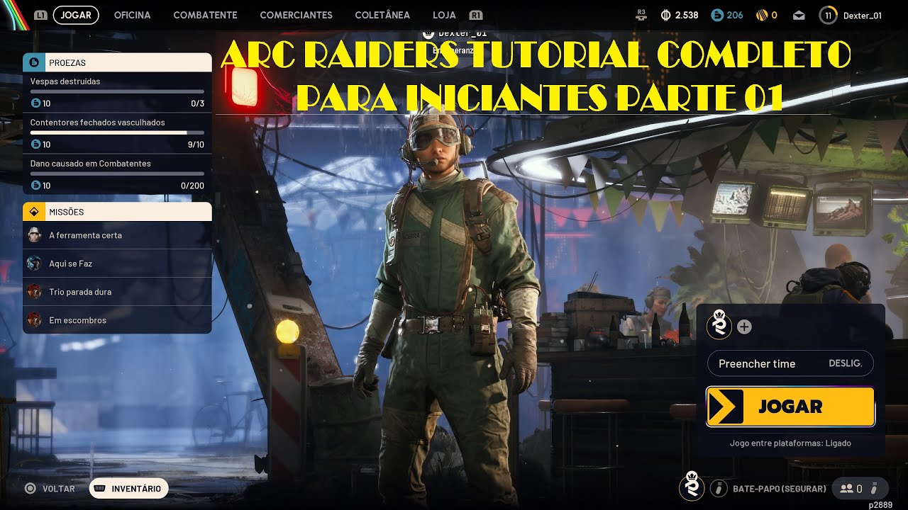 Como jogar ARC RAIDERS tutorial completo para iniciantes como liberar e melhorar armas