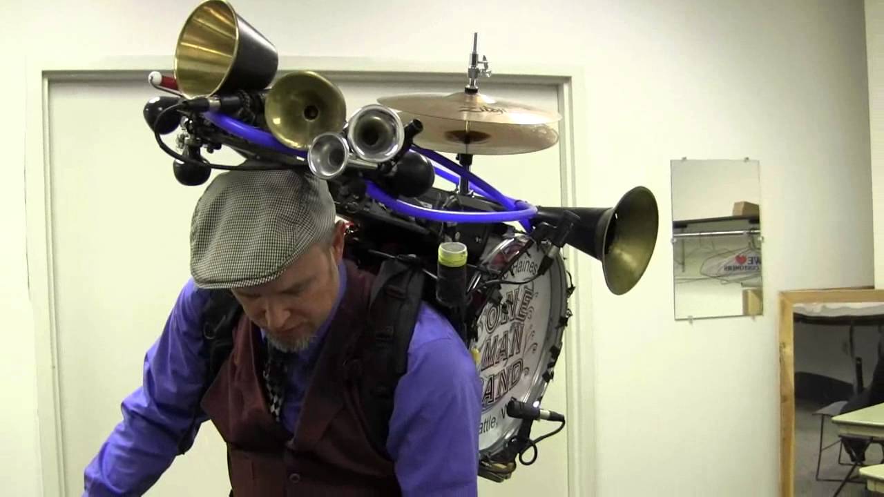 Eric Haines one man band interview, part 2, contraption