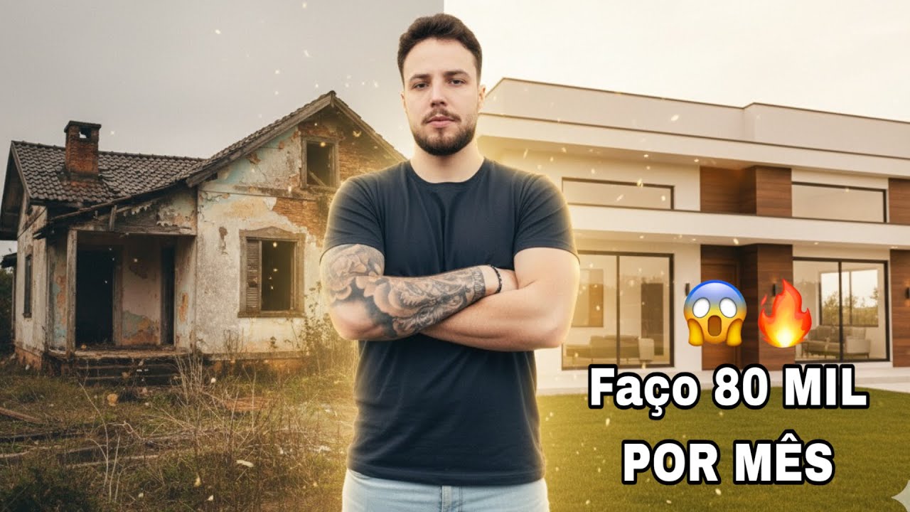 Como eu faço MUITO DINHEIRO vendendo casas antigas/ Reformas completas   