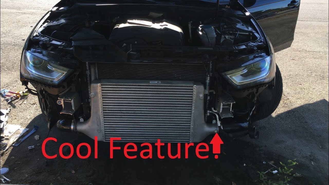 BEST Audi Water/Meth Injection Intercooler! Tutorial install For B8, B8.5, B9 A4, S4, A5, S5 by IE