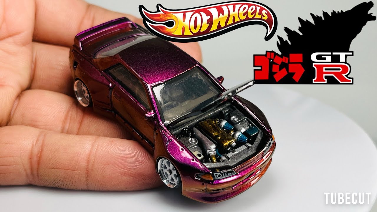 Nissan Skyline GTR R32 Godzilla Midnight Purple Hotwheels Custom