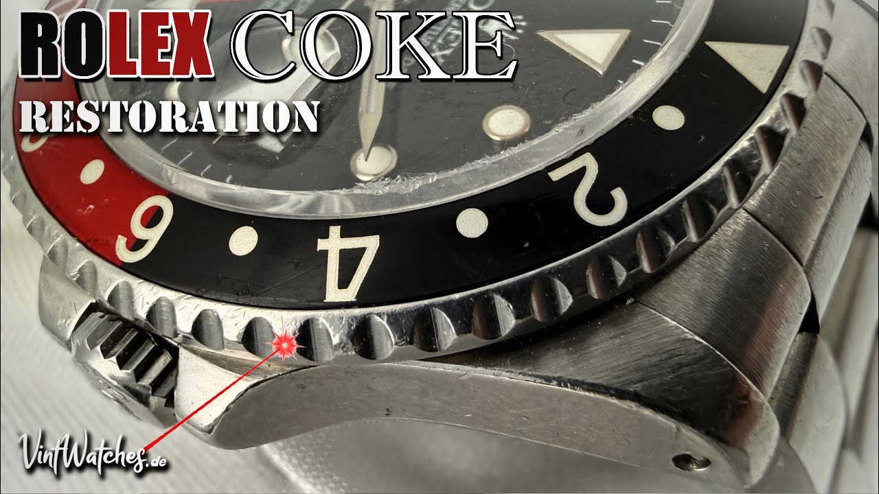 Restoration of a Rolex GMT-MASTER II Coke 16710 - Amazing Transformation - ASMR