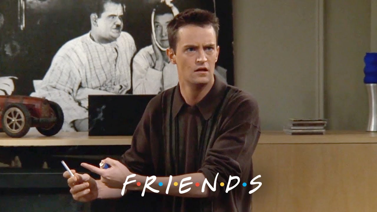 Chandler Starts Smoking Again | Friends