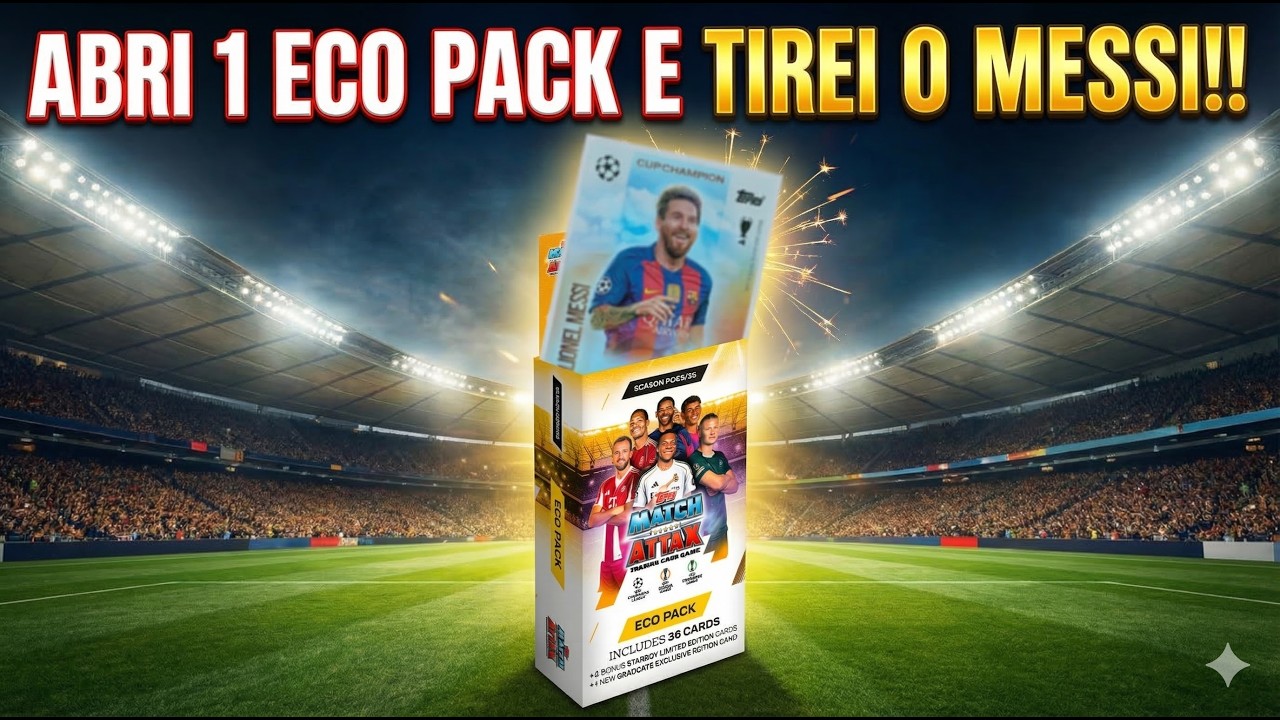ABRI 1 ECO BOX de 36 CARDS E TIREI O MESSI