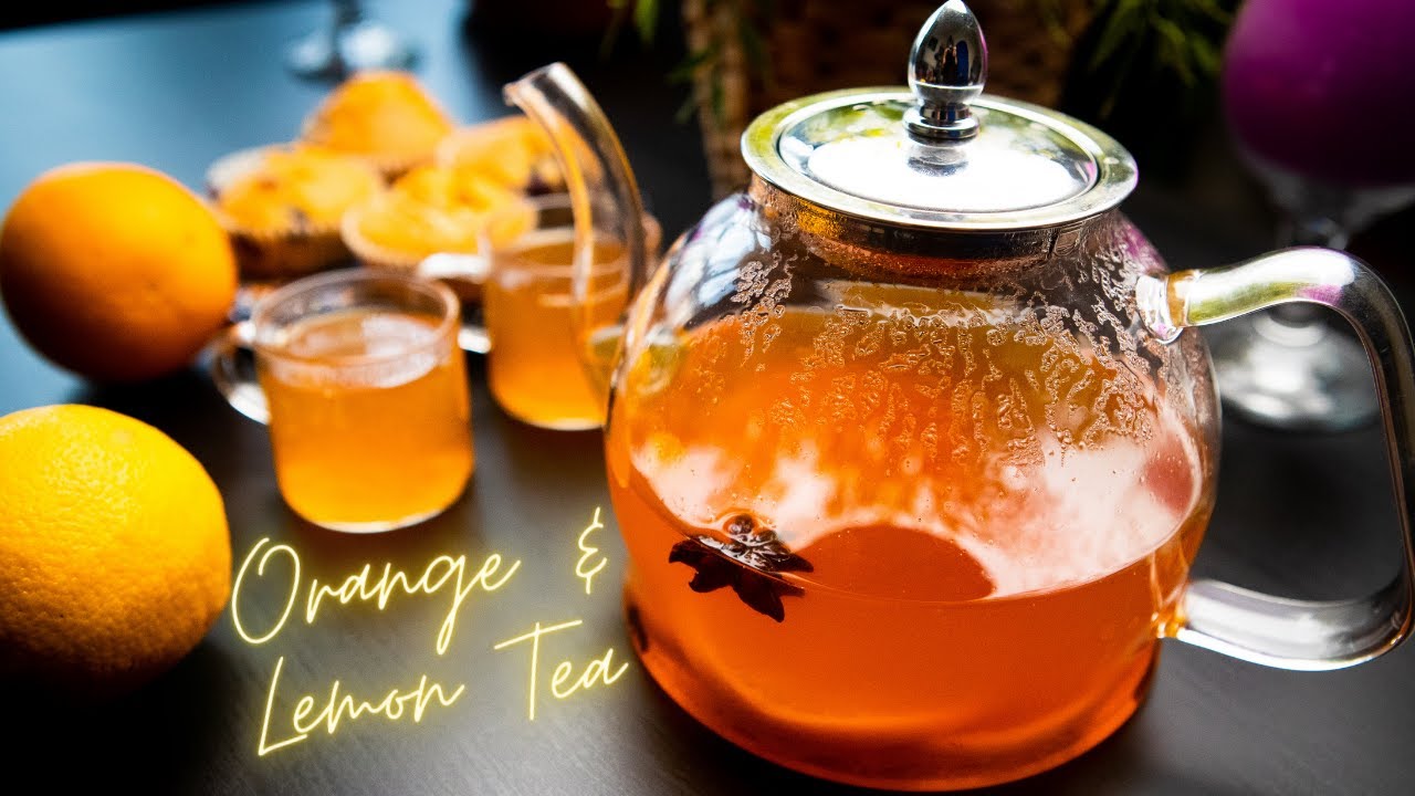 ORANGE AND LEMON TEA || Spiced Orange Tea Recipe || Winter Tea Recipes || Oranges and Lemons | #DIFK