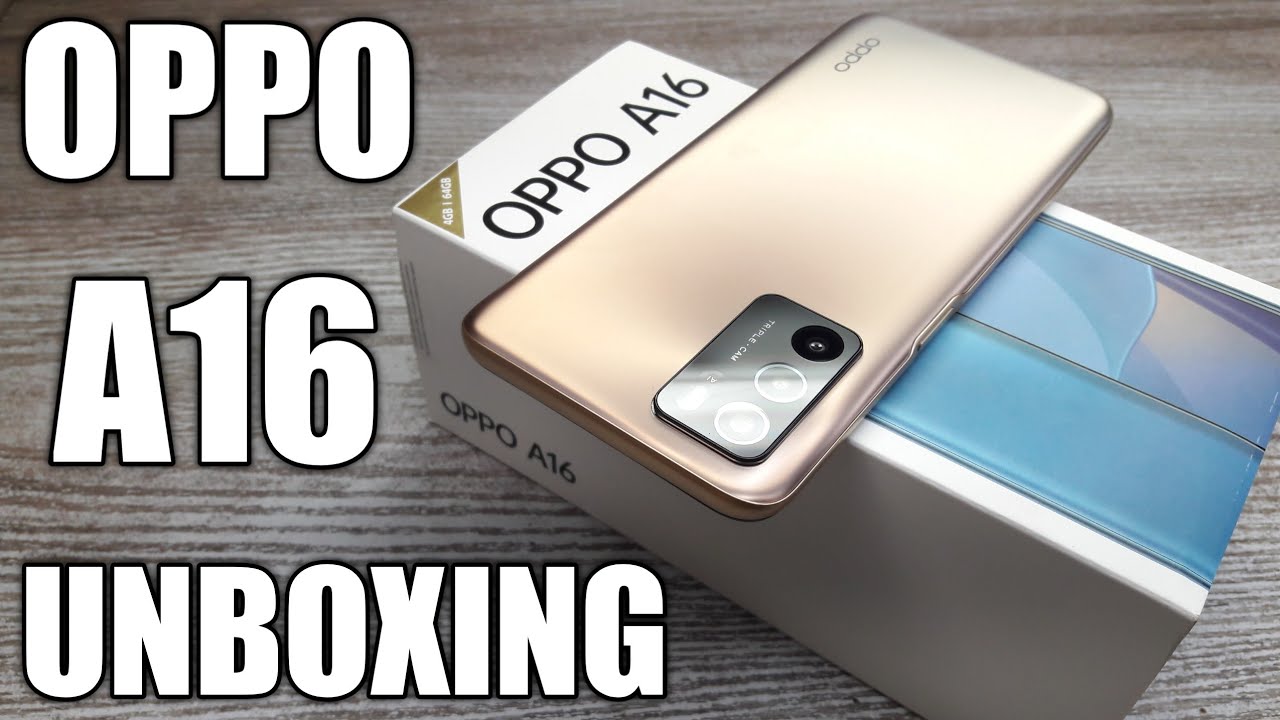 Oppo A16 Gold Colour Unboxing