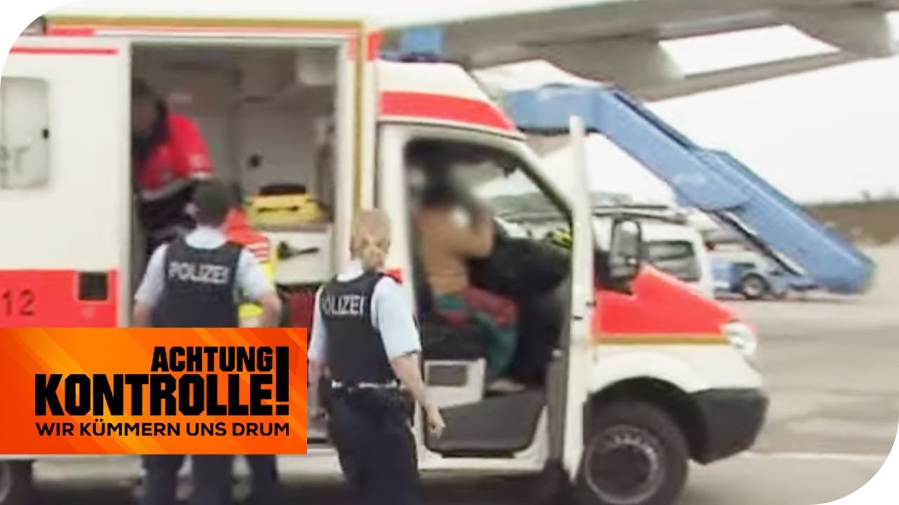 Notlandung wegen Herzinfarkt! Wie ist die Einreise geklärt? | Achtung Kontrolle | kabel eins