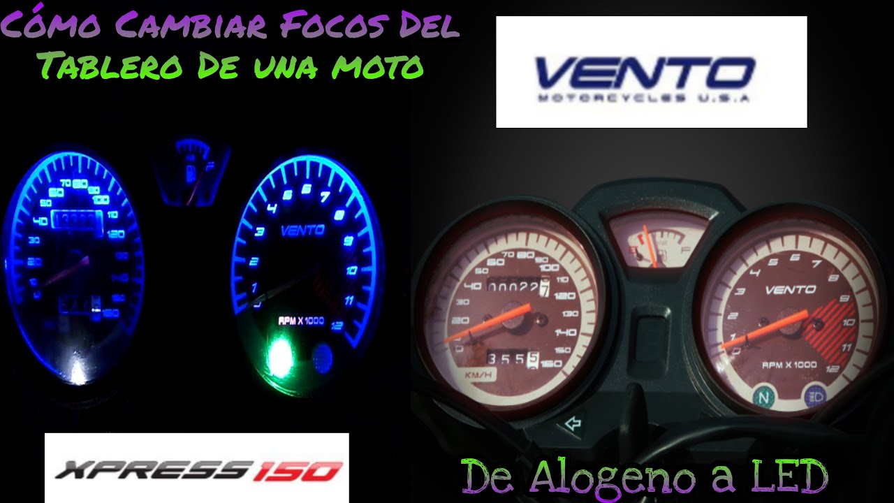 Como Cambiar La Luz Del Tablero De Una Moto De Alogeno a LED | VENTO XPRESS 150 | VENTO MOTORCYCLES