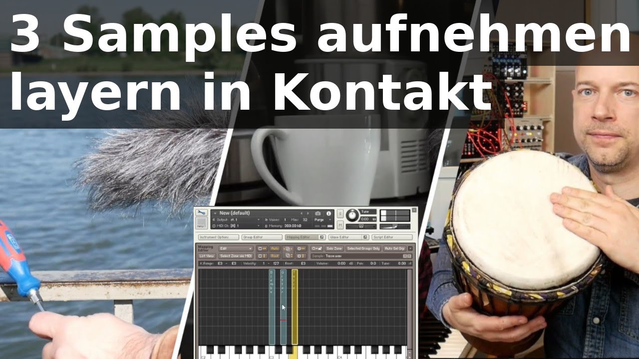 Samples aufnehmen & layern in Kontakt