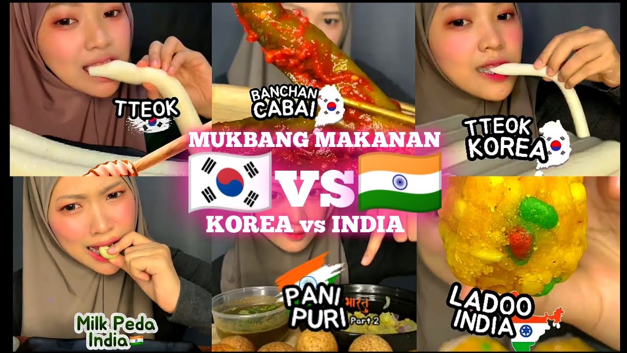 THE BEST KOMPILASI MAKANAN KOREA Vs MAKANAN INDIA😱🇰🇷🇮🇳||TIKTOK VERSI KAK ULFA🤩