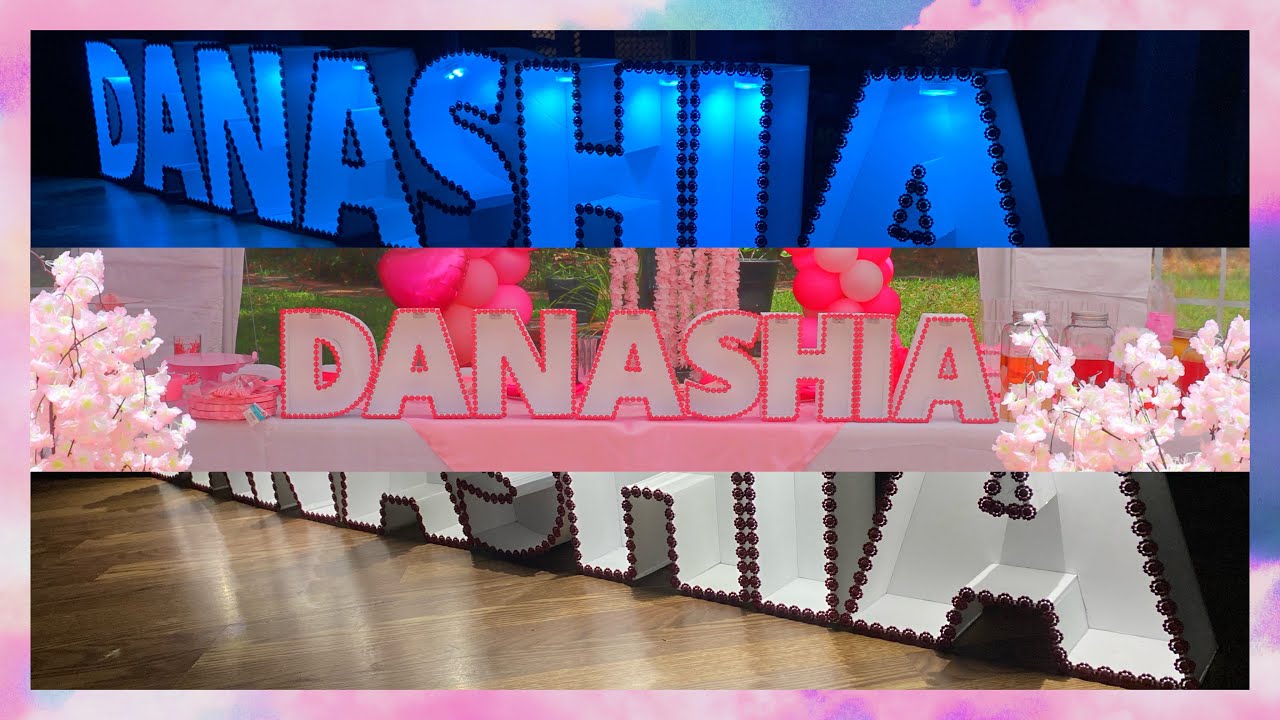 DIY | How to make Marquee Letters using Dollar Tree foam boards WITH LIGHTS