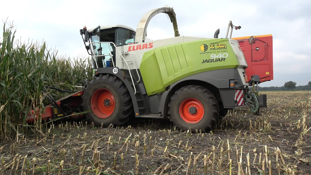 Mais hakselen door De Weer met Claas Jaguar 940 en 8 New Holland - Schuitemaker Combinaties (2025)
