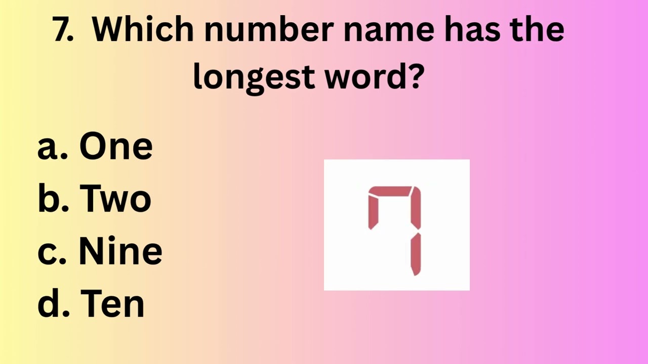 Class 3 MCQ on number names #numbername #class3math #mentalmath