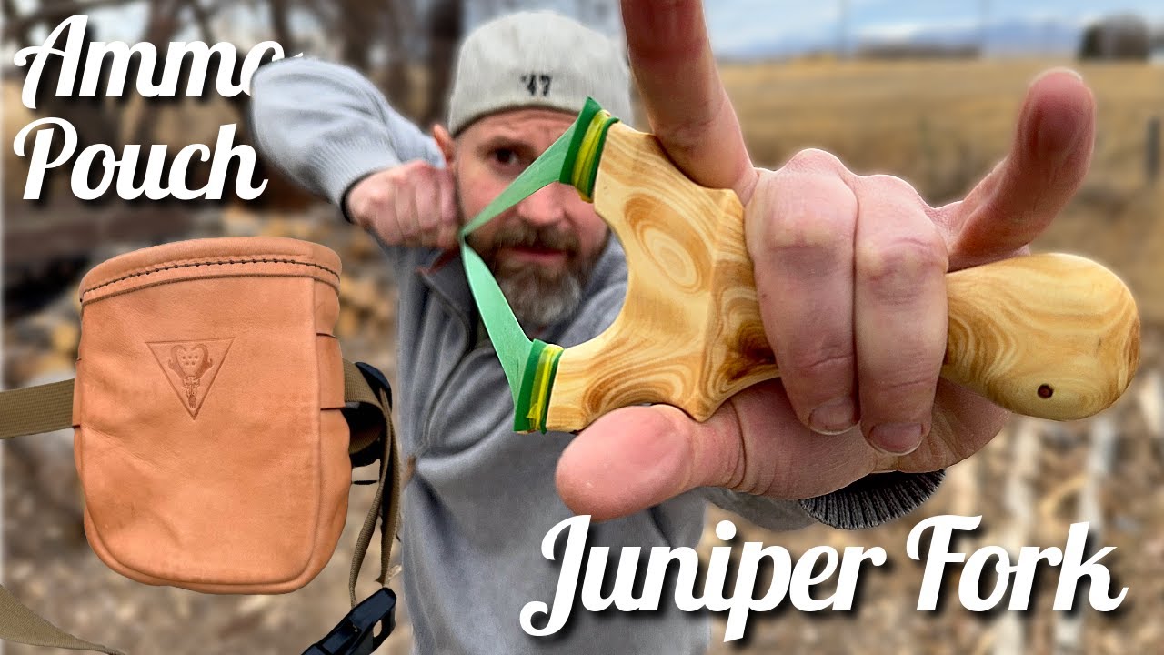 You'll Shoot Your Eye Out! || Slingshot and Leather Pouch Build