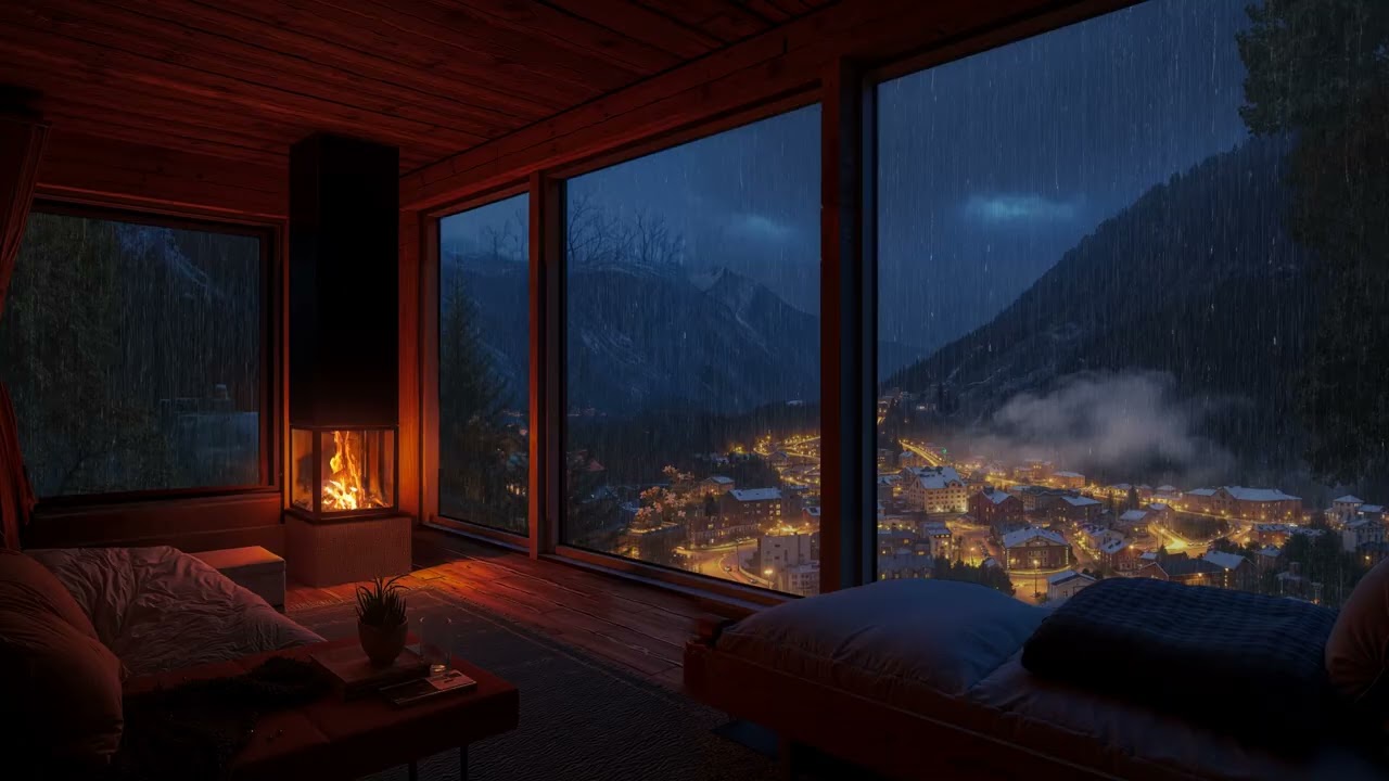 Rain Sounds in a Cozy Cabin - Relax, Sleep, Reduce Stress