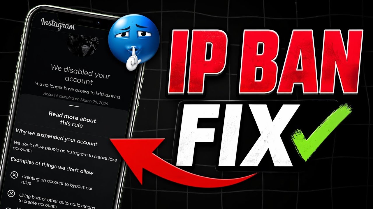 INSTAGRAM IP SUSPEND PROBLEM FIX | 2026 LATEST METHOD 🔥