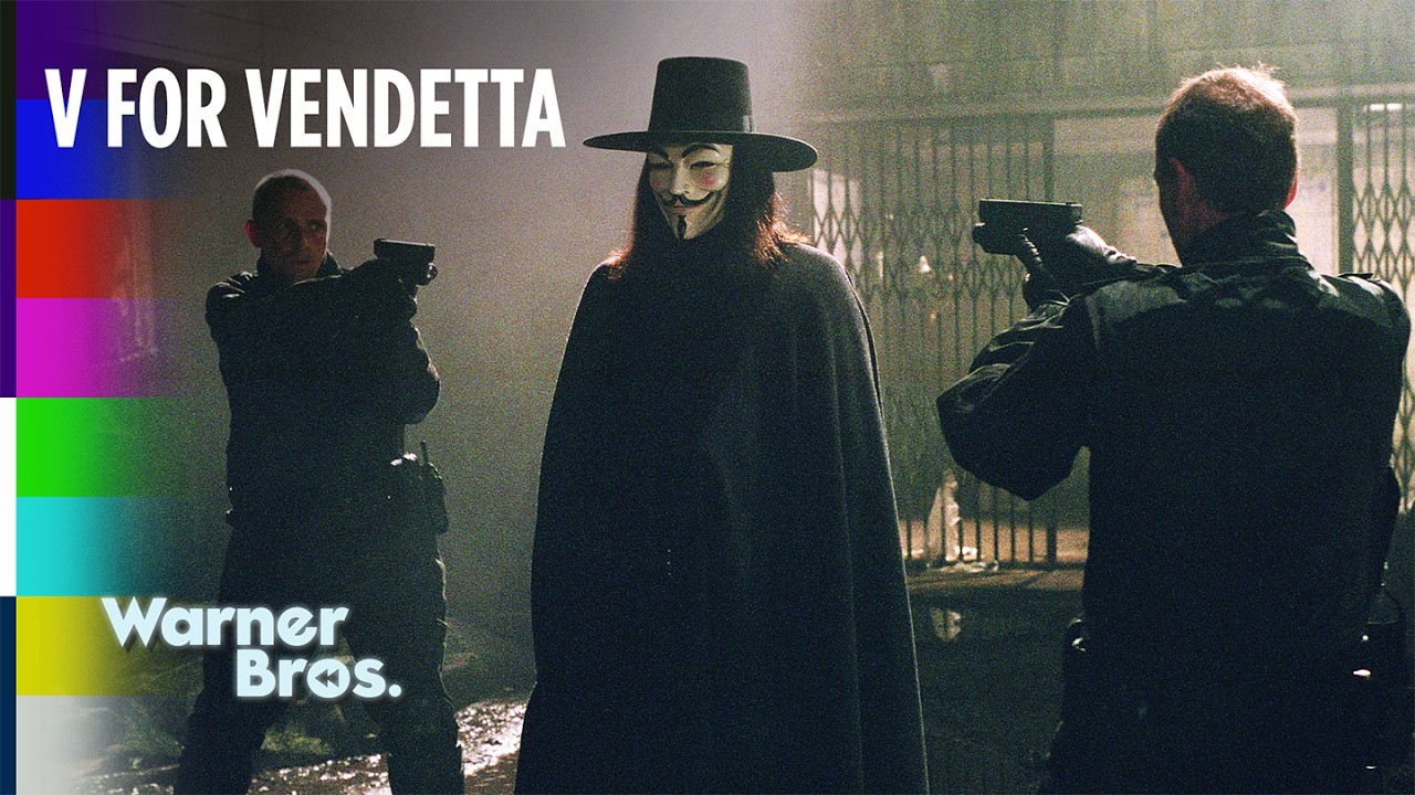 V For Vendetta | V's Final Police Shootout | Warner Bros. Rewind