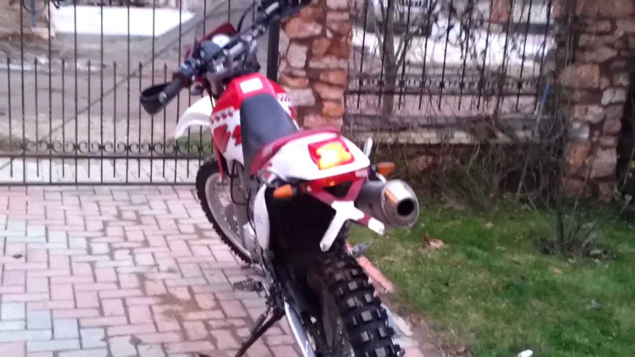 Yamaha TT600R cold start with kick
