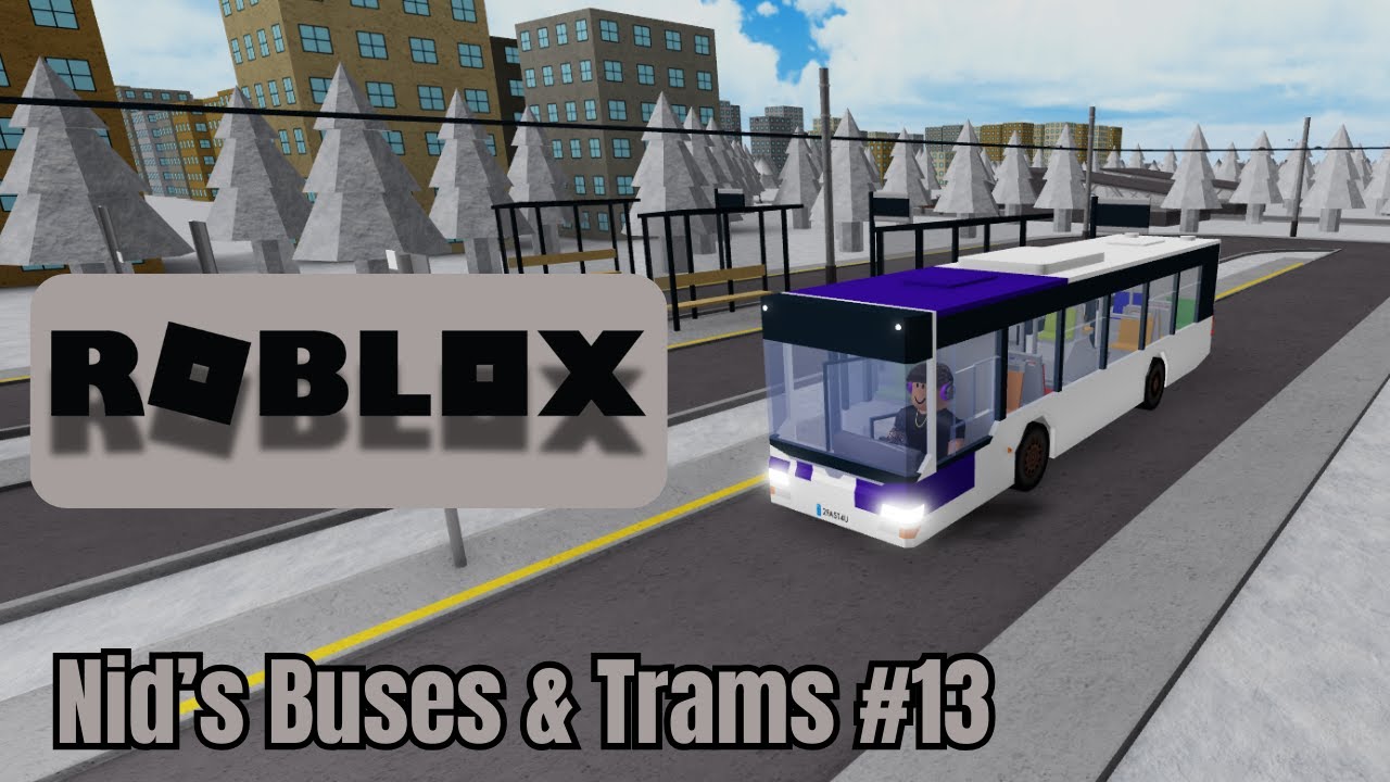 ZIMOWY KRAJOBRAZ❄️ (ROBLOX - Nid's Buses & Trams #13)
